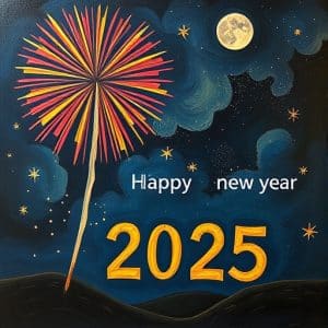 Feuerwerk am Nachthimmel